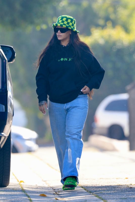 RIHANNA Out and About in Los Angeles 02/02/2026