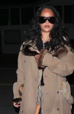 RIHANNA Out for a Late Night Dinner at Giorgio Baldi in Santa Monica 02/22/2026