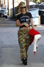 RIHANNA Out in Combat Trousers Visiting a Atudio in Beverly Hills 02/10/2012