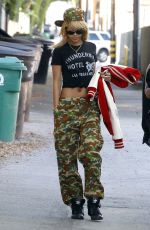 RIHANNA Out in Combat Trousers Visiting a Atudio in Beverly Hills 02/10/2012