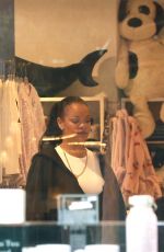 RIHANNA Out Shopping at at Kitson Kids in Los Angeles 02/10/2026