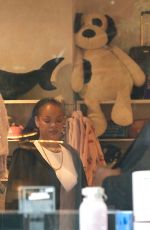 RIHANNA Out Shopping at at Kitson Kids in Los Angeles 02/10/2026