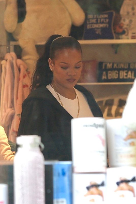 RIHANNA Out Shopping at at Kitson Kids in Los Angeles 02/10/2026