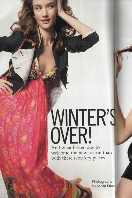 ROSIE HUNTINGTON-WHITELEY in Glamour UK, March 2008