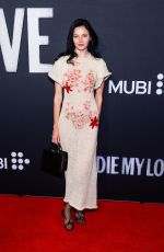 RYLEE STUMPF at Die My Love Premiere in New York 11/01/2025