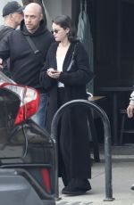SELENA GOMEZ Out for Sunday Brunch with Friends and Family at Max and Helen