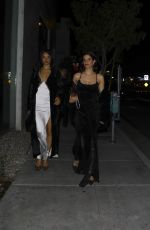 SHANINA SHAIK and SARA SAMPAIO Out for Dinner at Alba Restaurant in Los Angeles 02/20/2026