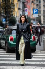 STEFANIE GISEINGER Arrives at Sportmax Womenswear F/W 2026/27 Fashion Show at Milan Fashion Week 02/27/2026