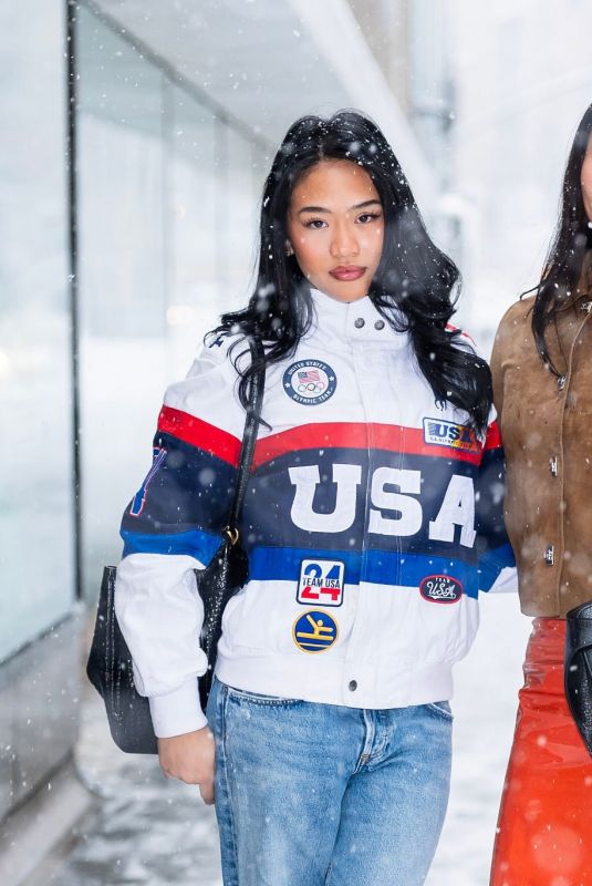 SUNISA LEE and CHLOE KIM Outside Today Show Studio in New York City 02/23/2026