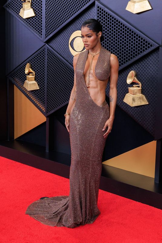 TEYANA TAYLOR at 68th GRAMMY Awards at Crypto.com Arena in Los Angeles 02/01/2026