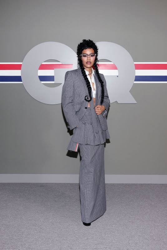 TEYANA TAYLOR at GQ Bowl 2026: Thom Browne Fall 2026 Collection in San Francisco 02/06/2026