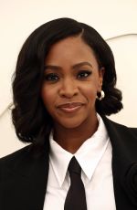 TEYONAH PARRIS at Apple TV Press Day at Barker Hangar in Santa Monica 02/03/2026
