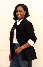 TEYONAH PARRIS at Apple TV Press Day at Barker Hangar in Santa Monica 02/03/2026
