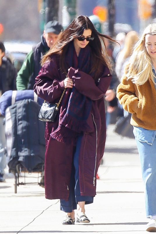 ANNE HATHAWAY Out and About in New York City 03/14/2026