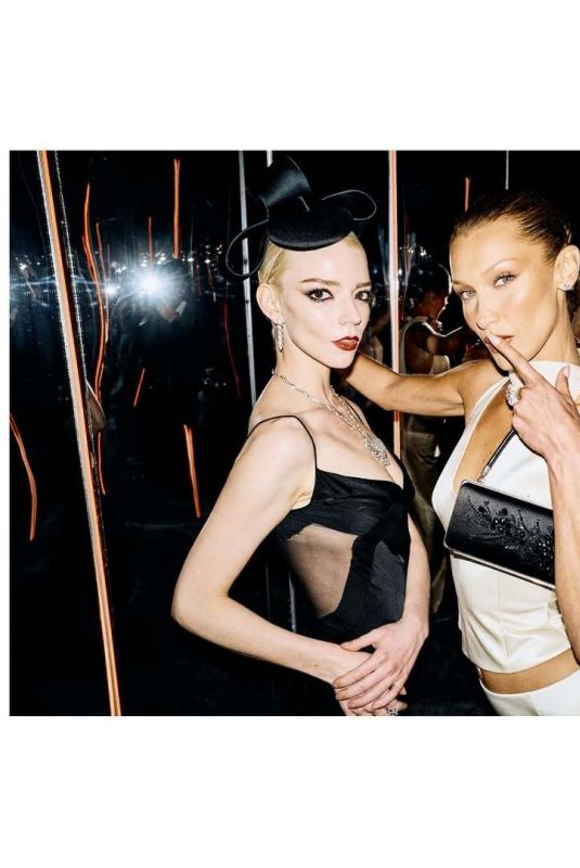ANYA TAYLOR-JOY and BELLA HADID - Vanity Fair Oscar Party Photo Diary, March 2026