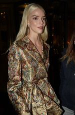 ANYA TAYLOR-JOY Leaves Le Bristol Hotel at Paris Fashion Week in Paris 03/04/2026
