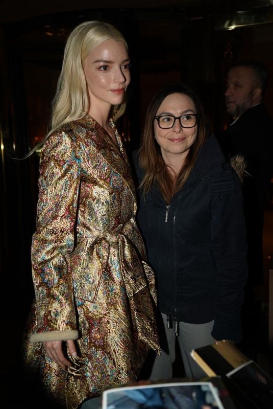 ANYA TAYLOR-JOY Leaves Le Bristol Hotel at Paris Fashion Week in Paris 03/04/2026