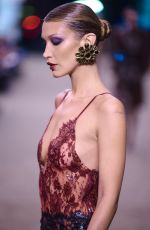 BELLA HADID Walks Runway at Saint Laurent Womenswear Fall/Winter 2026-2027 Show at Paris Fashion Week 03/03/2026