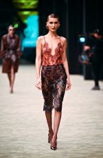 BELLA HADID Walks Runway at Saint Laurent Womenswear Fall/Winter 2026-2027 Show at Paris Fashion Week 03/03/2026