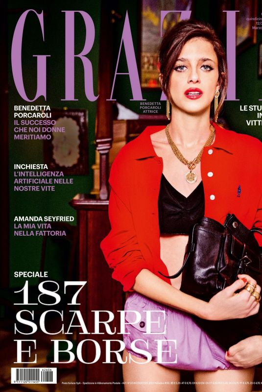 BENEDETTA PORCAROLI in Grazia Italy, March 2026
