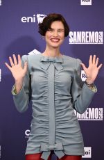 BIANCA BALTI at a Photocall at 76th Sanremo Italian Song Festival 02/27/2026