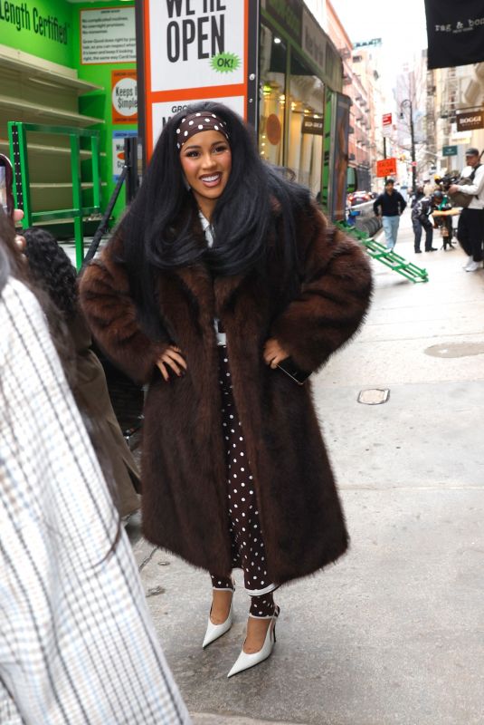 CARDI B Out and About in New York City 03/23/2026