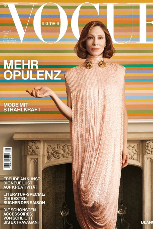 CATE BLANCHETT for Vogue Germany, April 2026
