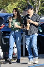 CAYLEE COWAN and Casey Affleck Out for Coffee at Blue Bottle in Los Feliz 03/25/2026