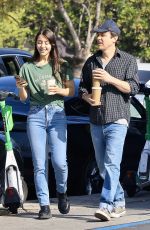 CAYLEE COWAN and Casey Affleck Out for Coffee at Blue Bottle in Los Feliz 03/25/2026