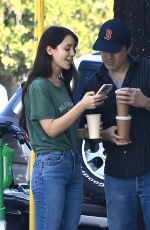 CAYLEE COWAN and Casey Affleck Out for Coffee at Blue Bottle in Los Feliz 03/25/2026