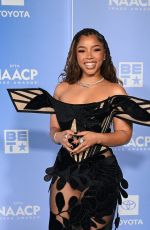 CHLOE BAILEY at 57th NAACP Image Awards in Pasadena 02/28/2026