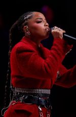 CHLOE BAILEY Performs National Anthem at NBA All-Star Friday in Los Angeles 02/13/2026