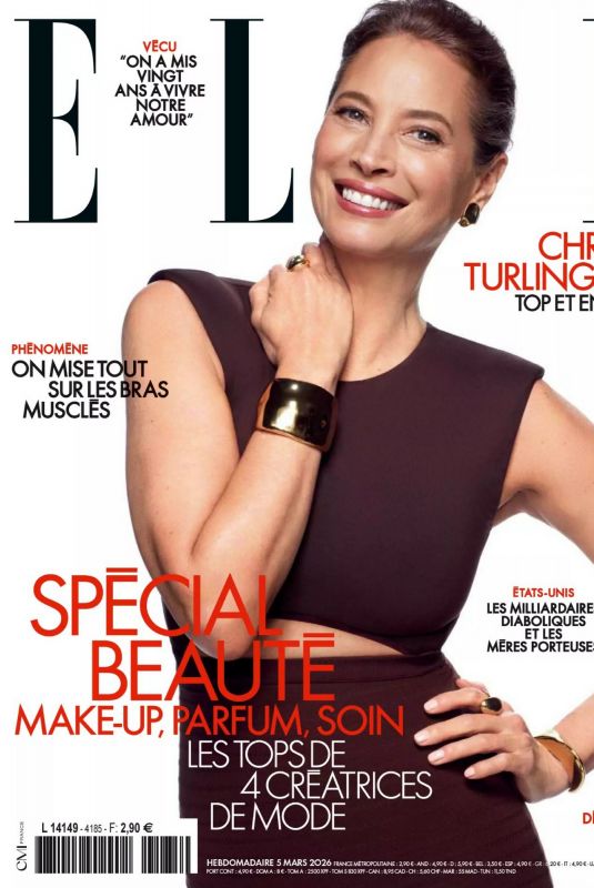CHRISTY TURLINGTON in Elle France, March 2026