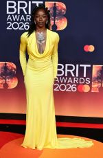 CORINNA BROWN at BRIT Awards 2026 at Co-op Live in Manchester 02/28/2026