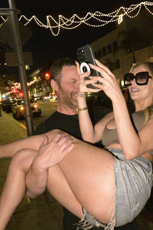 COURTNEY STODDEN and Jared Safier Out for Dinner at Maybourne Beverly Hills 03/14/2026