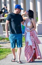 COURTNEY STODDEN in Bikini and Jared Safier Celebrates Their First Year Wedding Anniversary in Santa Monica 02/24/2026