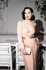 DITA VON TEESE at at Lashify x Dita Von Teese Pre-Oscar Dinner at San Vicente Bungalows in West Hollywood 03/11/2026