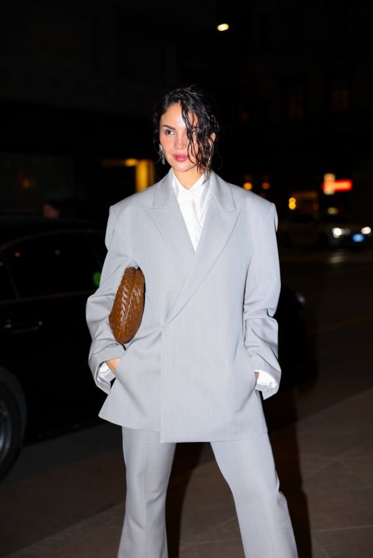 EIZA GONZALEZ Arrives at Bottega Veneta Fashion Show in Milan 02/28/2026