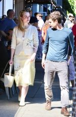 ELLE and DAKOTA FANNING Out for Lunch at Jon & Vinny