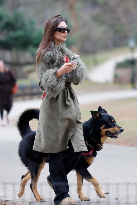 EMILY RATAJKOWSKI Takes Her Dog for a Walk in New York City 03/27/2026