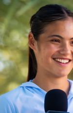 EMMA RADUCANU at Media Session on Opening Day of BNP Paribas Open in Indian Wells 03/04/2026