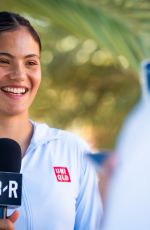 EMMA RADUCANU at Media Session on Opening Day of BNP Paribas Open in Indian Wells 03/04/2026