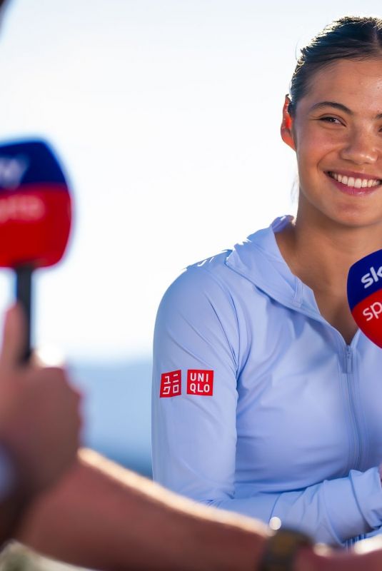 EMMA RADUCANU at Media Session on Opening Day of BNP Paribas Open in Indian Wells 03/04/2026