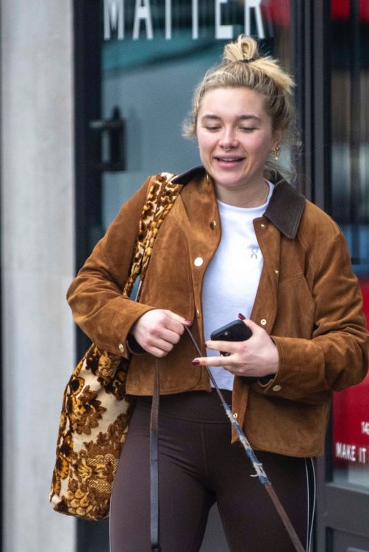 FLORENCE PUGH Leaves a Gym in London 03/13/2026