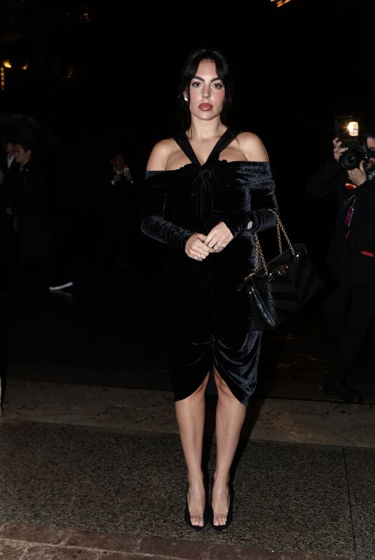 GEROGINA RODRIGUEZ Arrives at Valentino FW 2026 Show in Milan 03/12/2026