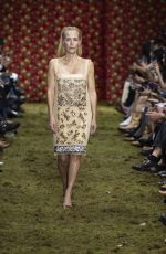 GILLIAN ANDERSON Walks Runway at Miu Miu Ready to Wear Fall/Winter 2026-2027 Fashion Show at Paris Fashion Week 03/10/2026