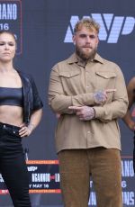 GINA CARANO and RONDA ROUSEY at Most Valuable Promotions Press Conference at Intuit Dome Arena in Inglewood 03/10/2026