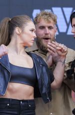 GINA CARANO and RONDA ROUSEY at Most Valuable Promotions Press Conference at Intuit Dome Arena in Inglewood 03/10/2026
