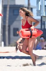 HASSIE HARRISON in Swimsuit on the Set of Baywatch in Venice Beach 03/18/2026