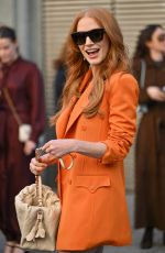 JESSICA CHASTAIN at Zimmermann Womenswear Fall/Winter 26/27 Show at Paris Fashion Week 03/09/2026